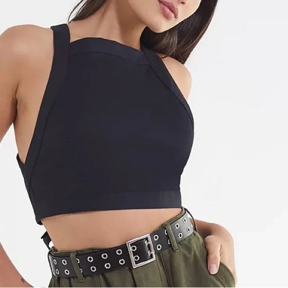 Urban Outfitters UO Brooke Apron Crossback Crop Top, Size Medium - Picture 9 of 9